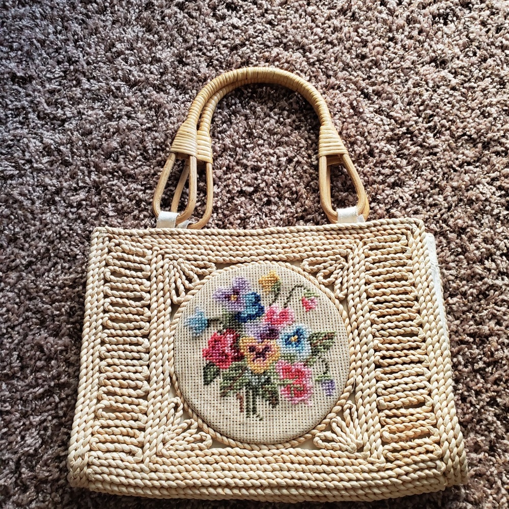 Vintage Embroidered Purse